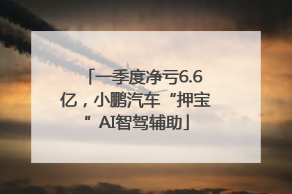 一季度净亏6.6亿，小鹏汽车“押宝”AI智驾辅助